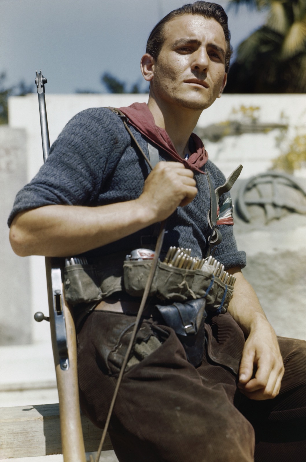 Partigiano italiano a Firenze, 14 agosto 1944, fotografato dal Cap. Tanner dell'Imperial War Museum